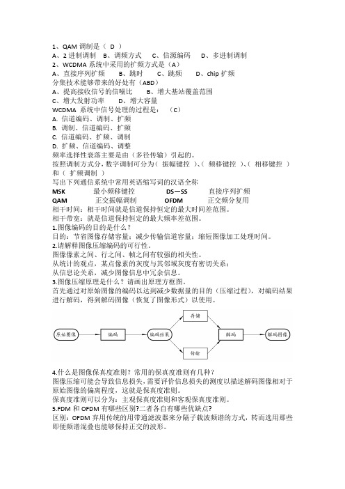 数字通信原理必考试题