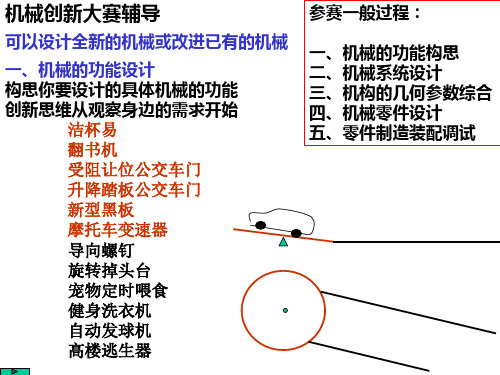 机械创新大赛辅导