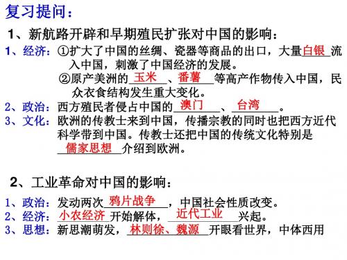 岳麓版高中历史必修二第二单元 第10课 近代中国社会经济结构的变动(共19张PPT)