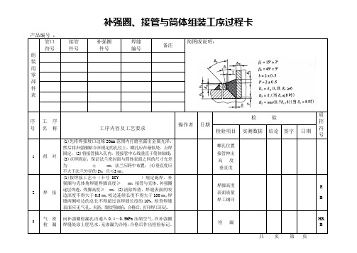 补强圈接管与筒体(封头外坡口)