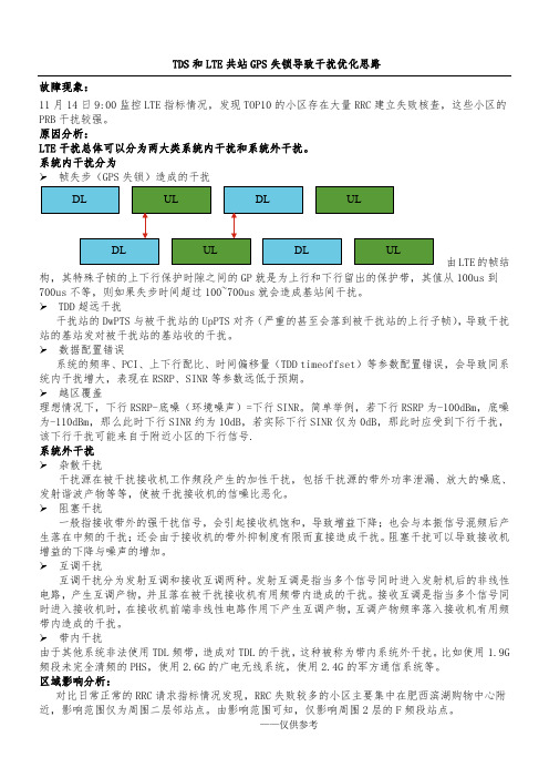 LTE基站GPS失锁导致干扰优化案例