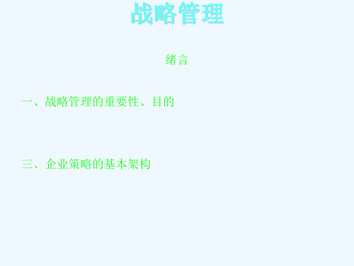 战略管理讲义(PPT 81页)