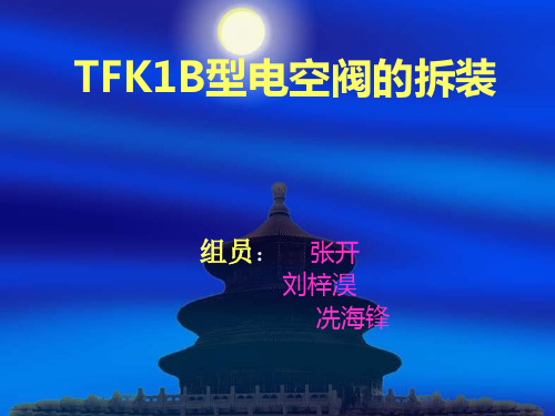 TFK1B型电空阀的拆装