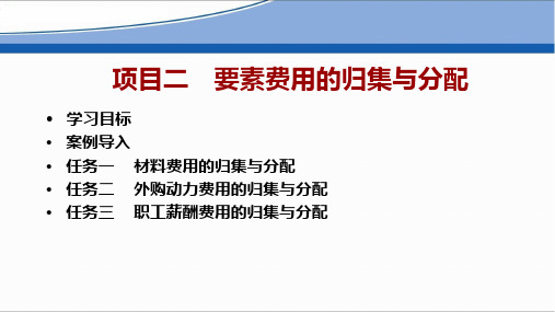 成本会计项目之要素费用的归集与分配教材(PPT75张)