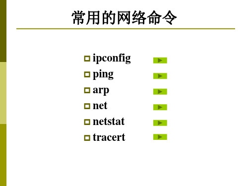 局域网网络常用命令