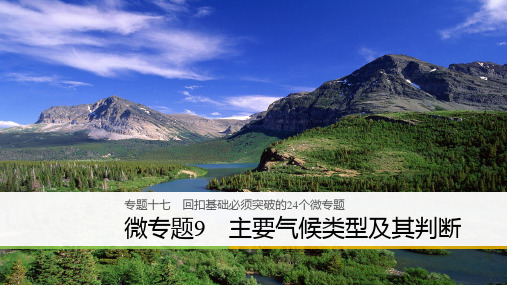 高考地理二轮知识专题复习课件：专题十七 回扣基础必须突破的24个微专题 微专题9