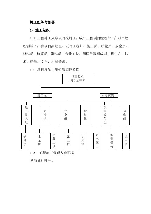 施工组织与部署