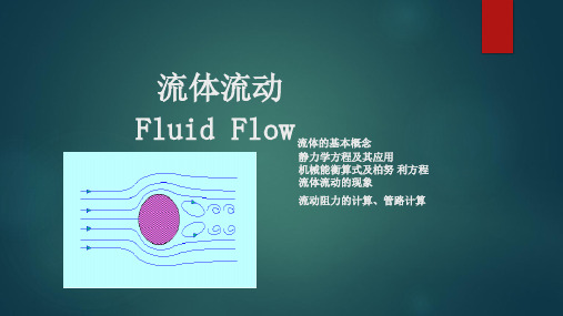 流体流动 Fluid Flow