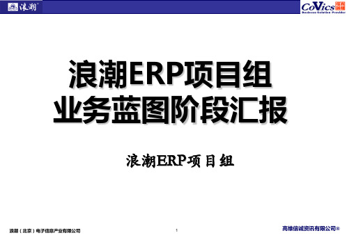 浪潮ERP项目业务蓝图汇报pm