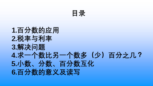 小学数学课件-百分数的应用、税率与利率等