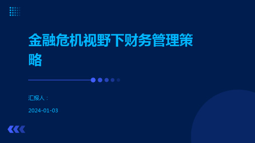 金融危机视野下财务管理策略