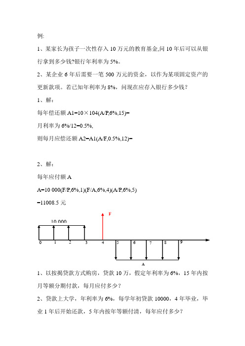 微观经济学计算题