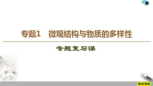 高中苏教版化学必修2 专题1  专题复习课课件PPT