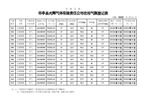 氧气气瓶登记表.pdf