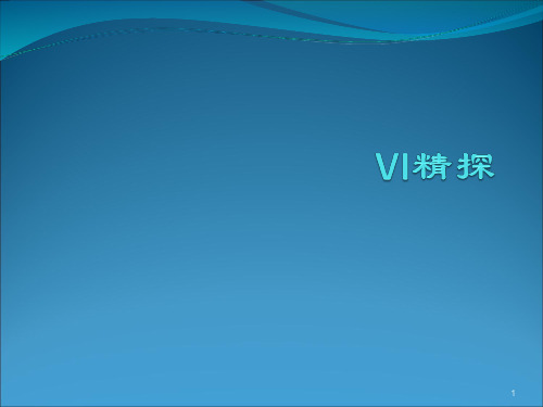 VI基础系统概述