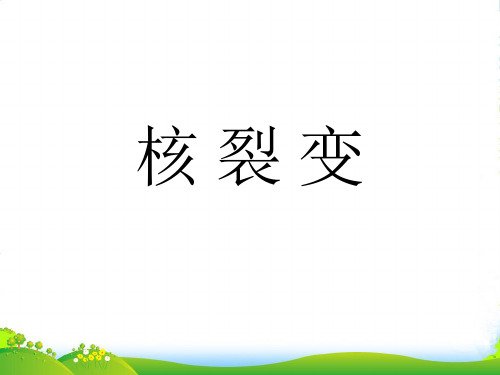 人教版高中物理选修35课件：核裂变+(共18张PPT)