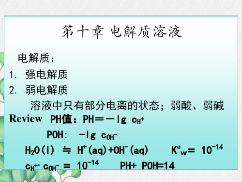 有机无机化学化工热力学教学课件电解质溶液