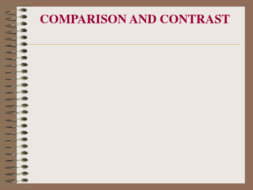 comparison and contrast 写作方法 ppt课件