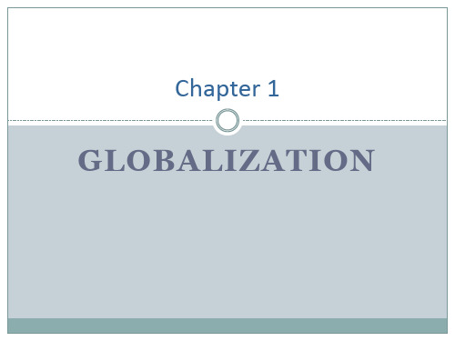 体验商务英语3 unit1Globalization