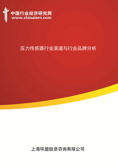 (上海环盟咨询)压力传感器行业渠道与行业品牌分析