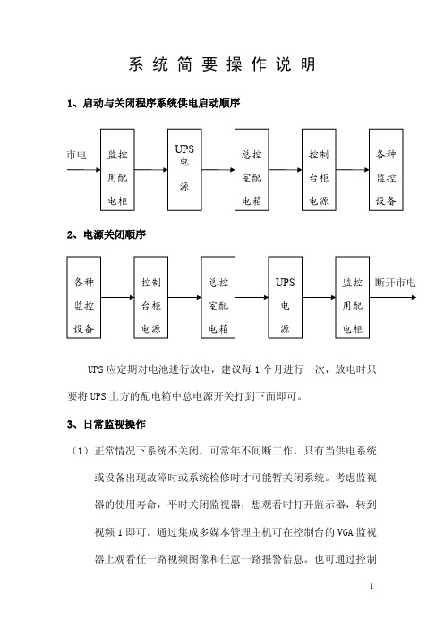 安防系统操作使用及日常维护手册