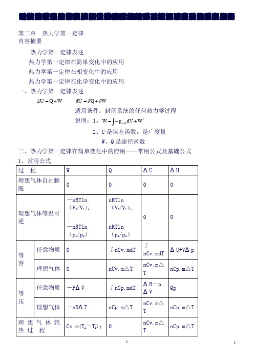 物理化学知识点(全)(良心出品必属精品)