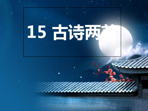 (赛课课件)二年级下册语文《古诗两首》(共24张PPT)