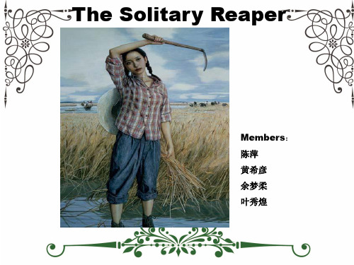 the sollitary reaper