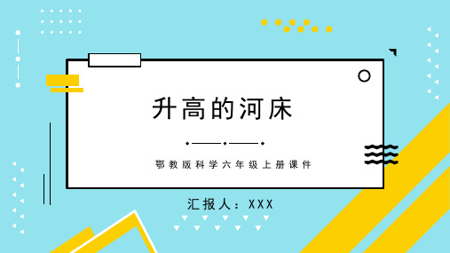 鄂教版科学六年级上册课件升高的河床PPT模板 (2)