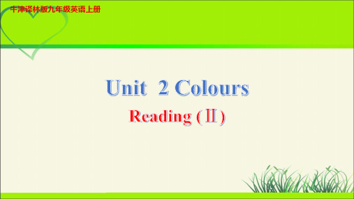 牛津译林版九年级英语上册Unit 2 Colours第3课时示范课教学课件