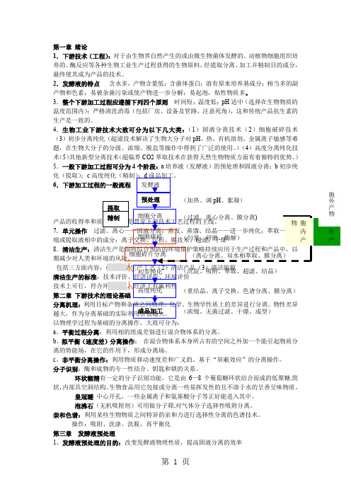 生物工业下游技术复习共10页