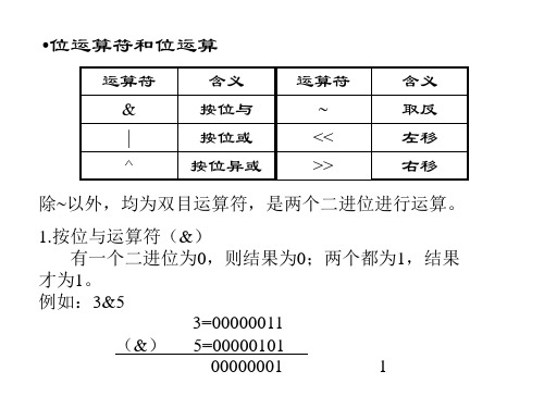 位运算符和位运算(1).ppt