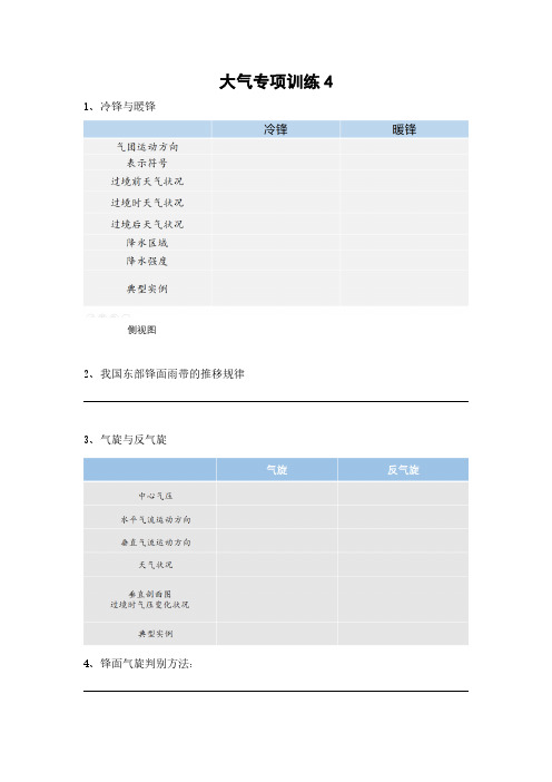 大气专项训练4