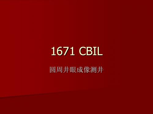 1671 CBIL声成像测井