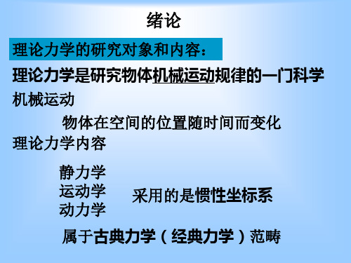 理论力学第一章 静力学基本概念与受力图