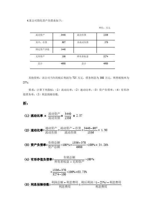 财务报表第一次作业