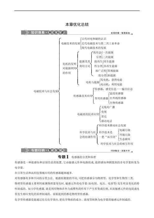 粤教版高中物理选修1-1同步学习 第3章 电磁技术与社会发展 本章优化总结17