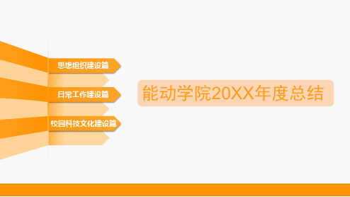 大学社团院系工作年度总结PPT模板