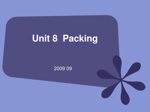 unit 8 packing