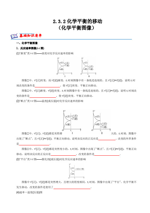 2.3.2化学平衡的移动(化学平衡图像)(分层练习)--高二化学(苏教版选择性必修第一册)(原卷版)