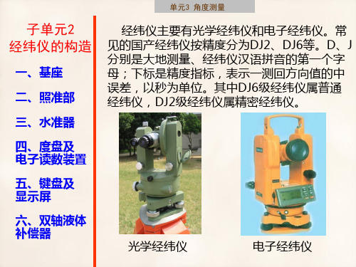 建筑施工测量课件子单元3-2 经纬仪的构造