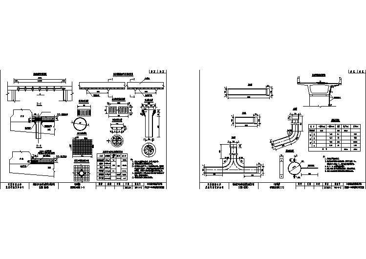 润扬长江公路大桥世业洲互通D2标 (匝道)桥面排水构造CAD图.dwg