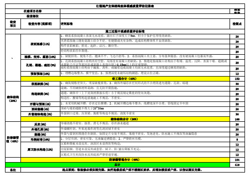 主体观感标准