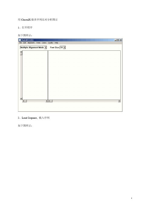 Clustalx的使用