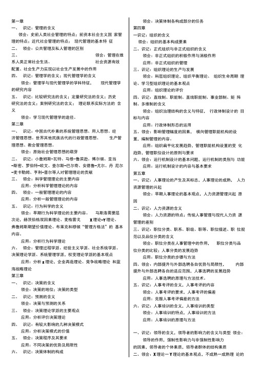 00107《现代管理学》考试大纲