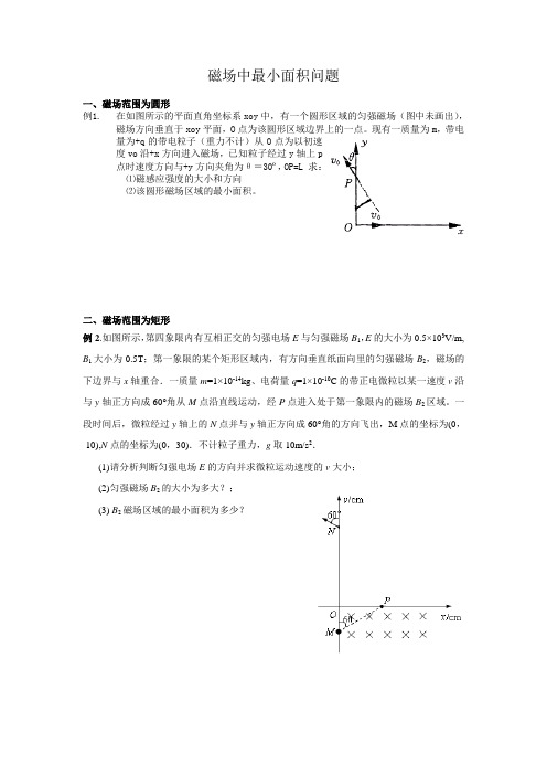 磁场中最小面积问3题