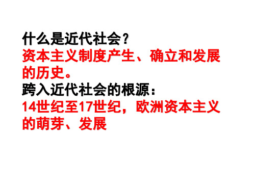 资本主义制度的确立、巩固和扩大