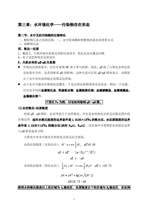 3.2水中无机污染物的迁移转化(3)