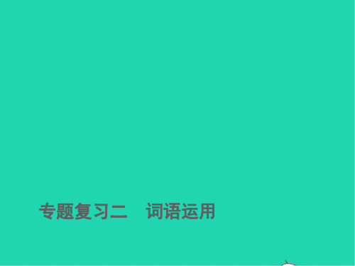 2022春七年级语文下册期末专题复习二词语运用习题课件ppt人教部编版