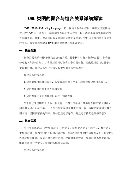 UML类图的聚合与组合关系详细解读